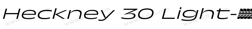 Heckney 30 Light字体转换 Heckney 30 Light字体转换